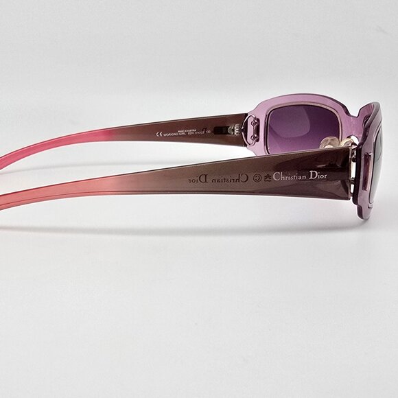Christian Dior Working Girl 82H Purple Rose Gold Frame Purple Lens Sunglasses main image 11